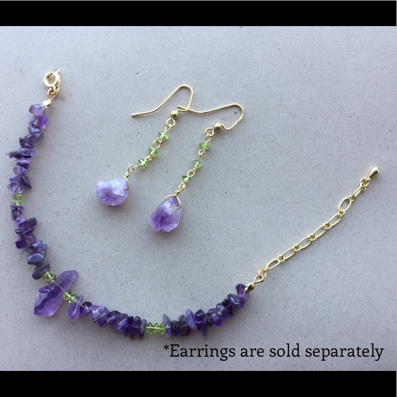 Amethyst Handmade Bracelet - Picture 2 of 2